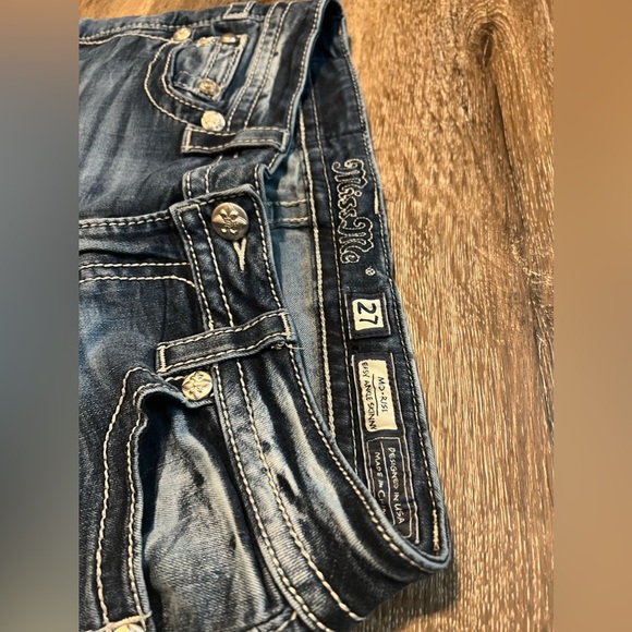 Miss Me Jeans Mid Rise Easy Ankle Skinny Jeans Size 27 - Picture 4 of 9